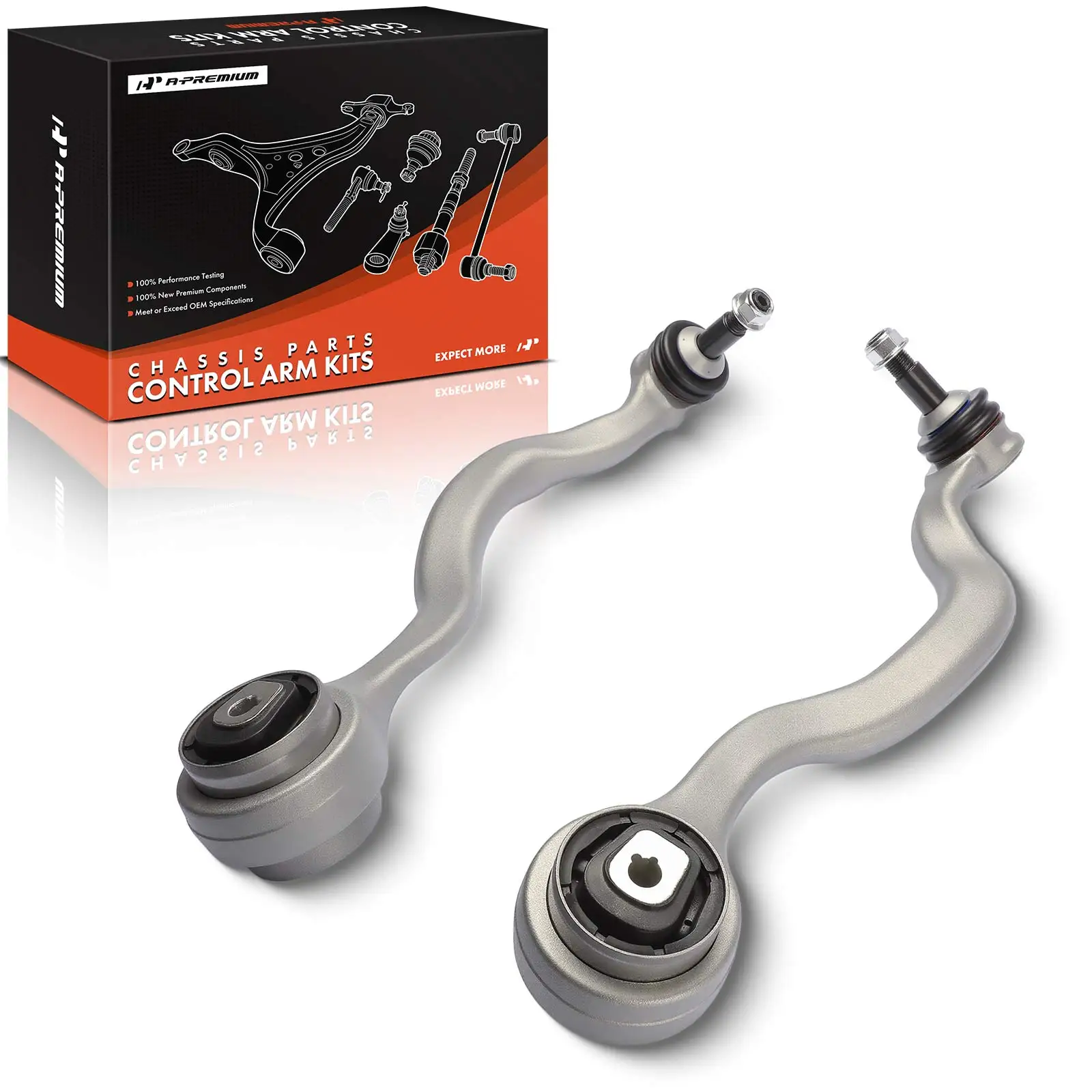 A-Premium 2x Front Lower Forward Control Arm with Ball Joint for Rolls-Royce Cullinan 2019-2025