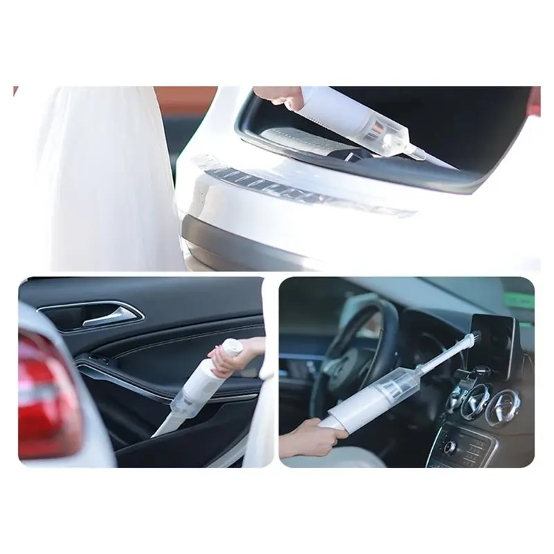 B59B-Car Vacuum Cleaner Wireless Handheld Rechargeable 17000 Pa Strong Suction Multi-Functional Battery Power Grey