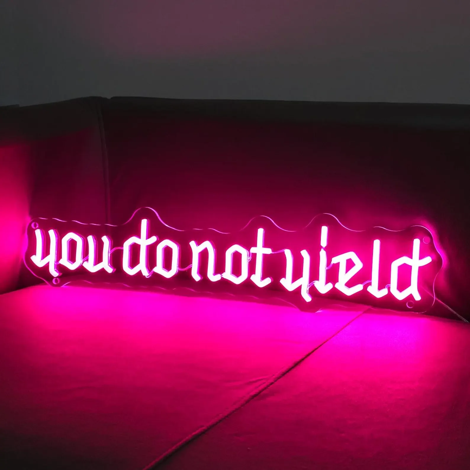 

You Do Not Yield Neon Sign, Throne of Glass Neon Sign, Custom Fantasy Bookish LED Light Sign, Reading Room Library Wall Decor