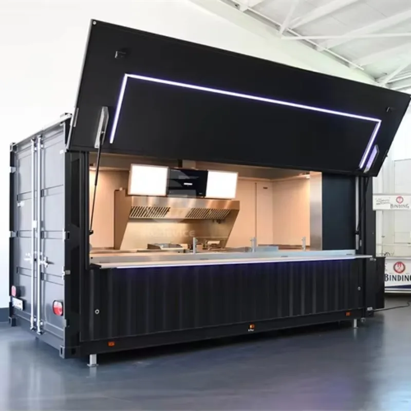Most Popular Custom Modified Steel Container Bar, Coffee Tea Vending Container for Warehouse & Commercial Use