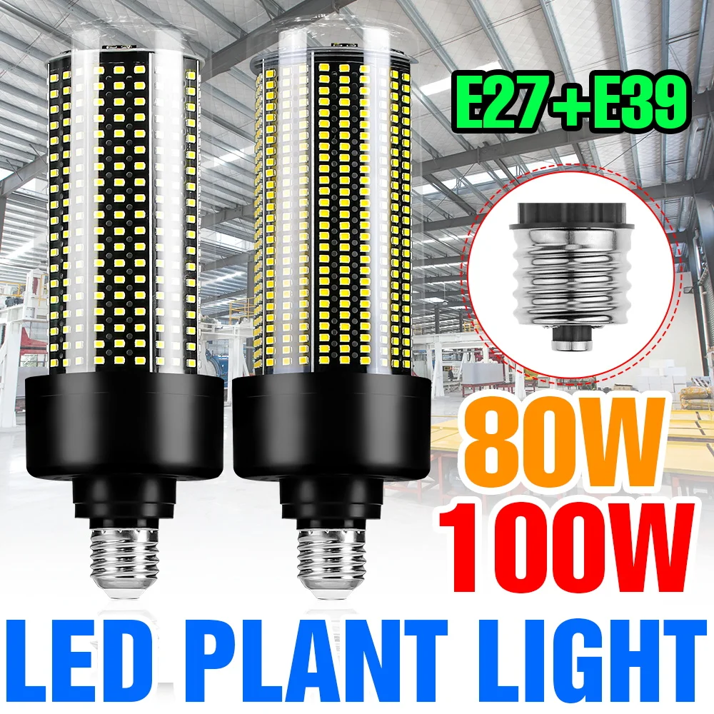 

100W LED Corn Bulb E27 Ceiling Lamp 220V Chandlier Bulbs No Flicker Balcony Home Living Room Bedroom Lighting Cold/Warm White