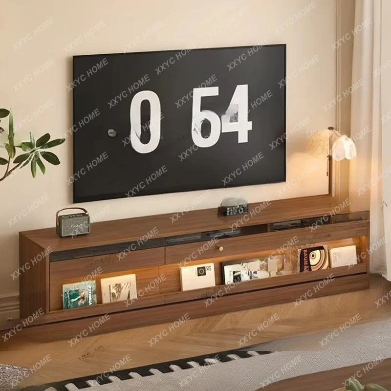 Nordic Retro TV Stands Mid Century Style Creative Design Living Room TV Cabinet Solid Wood Storage Home Furniture Mueble Tv