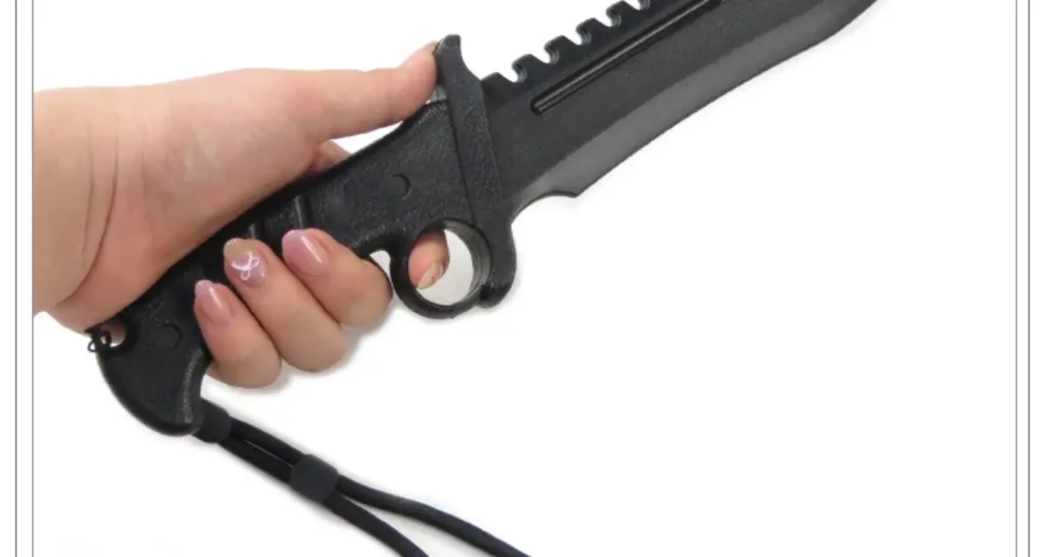 Extra-Hard Plastic Military Knife Training for Martial Arts Sparring and Combat Simulation Stage Performances Ornaments Boy Toy