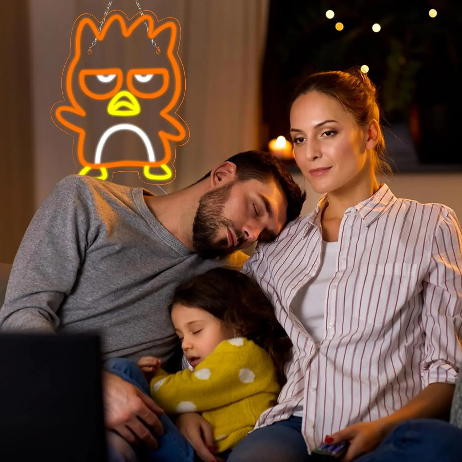 Anime Cool Penguin Neon Sign USB Powered LED Neon Light for Children's Room Home Class Room Dorm Gaming Room Wall Decor Kid Gift