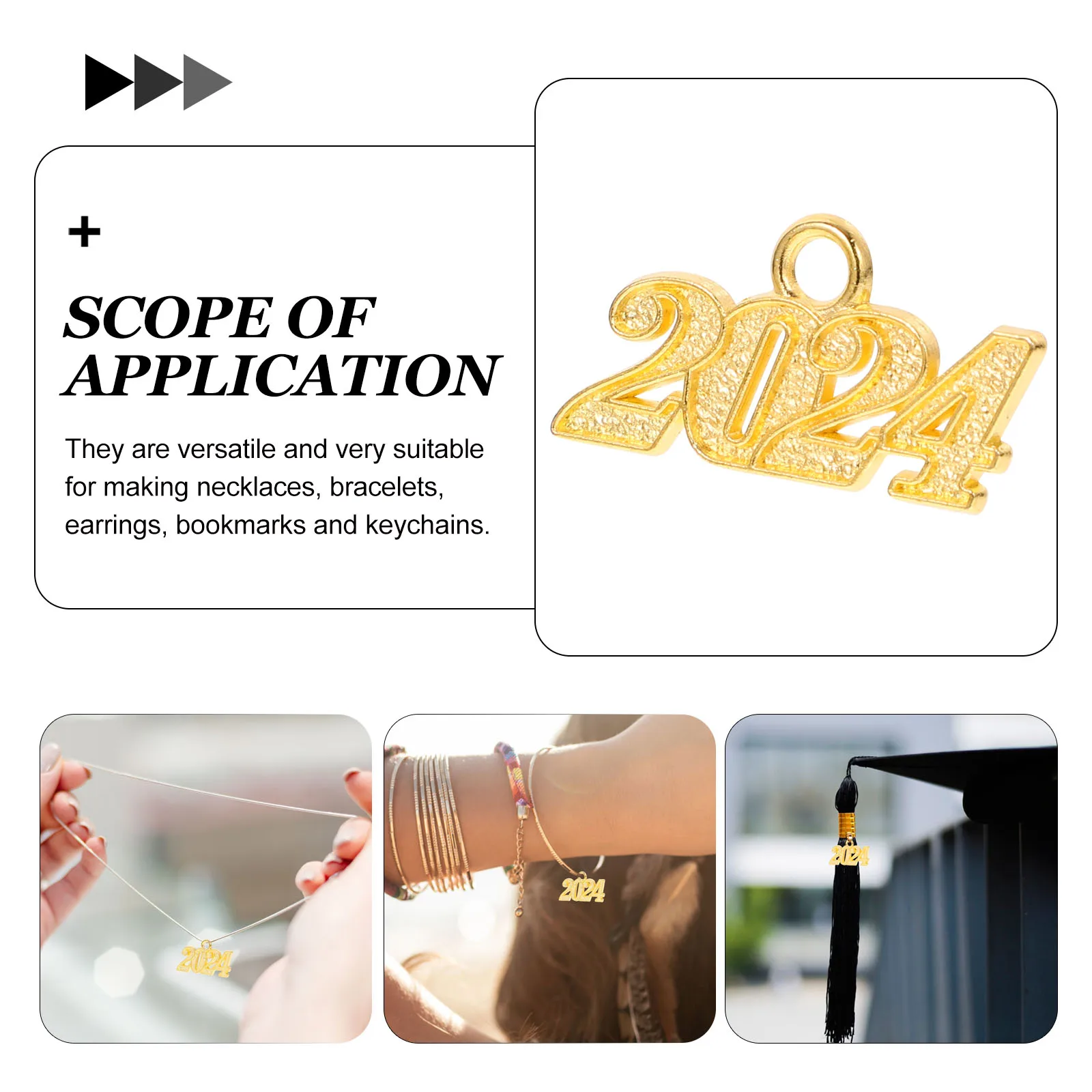 

50 Pcs Number Pendant Ornaments Charm Necklace High Quality Decoration Alloy Charms for Diy Craft