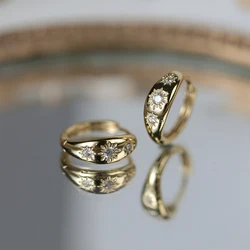 CANNER 925 Sterling Silver Fashion Octagonal Star Zircon Circle Hoop Earrings For Women Gift Huggie Earring Jewelry Brincos