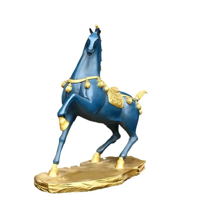 Chinese retro horse ornament home porch TV cabinet office ornament y