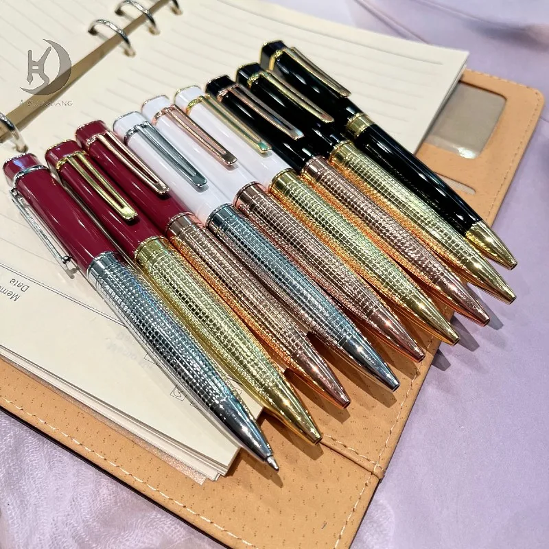 1 PCS 601 Luxury Professional Gift Square Ballpoint Pen | Business Writing Pen | Classic Carved Design | Office & Gift Use