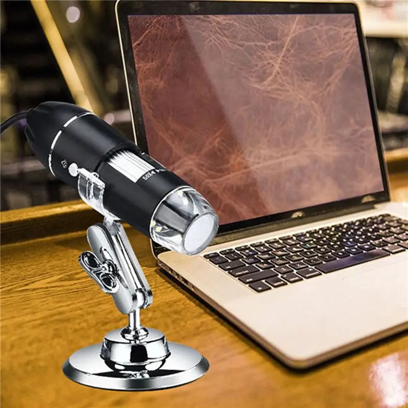 5X 3 In 1 USB Digital Microscope, Endoscopic Camera, Adjustable Magnification With PC Bracket, 1600X-[Frki A79G]