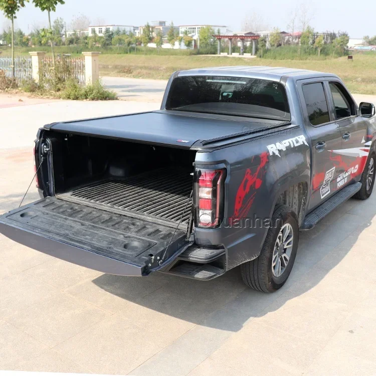 pickup truck retractable electric tonneau cover ranger truck bed cover for Hilux navara np300 mitsubishi l200