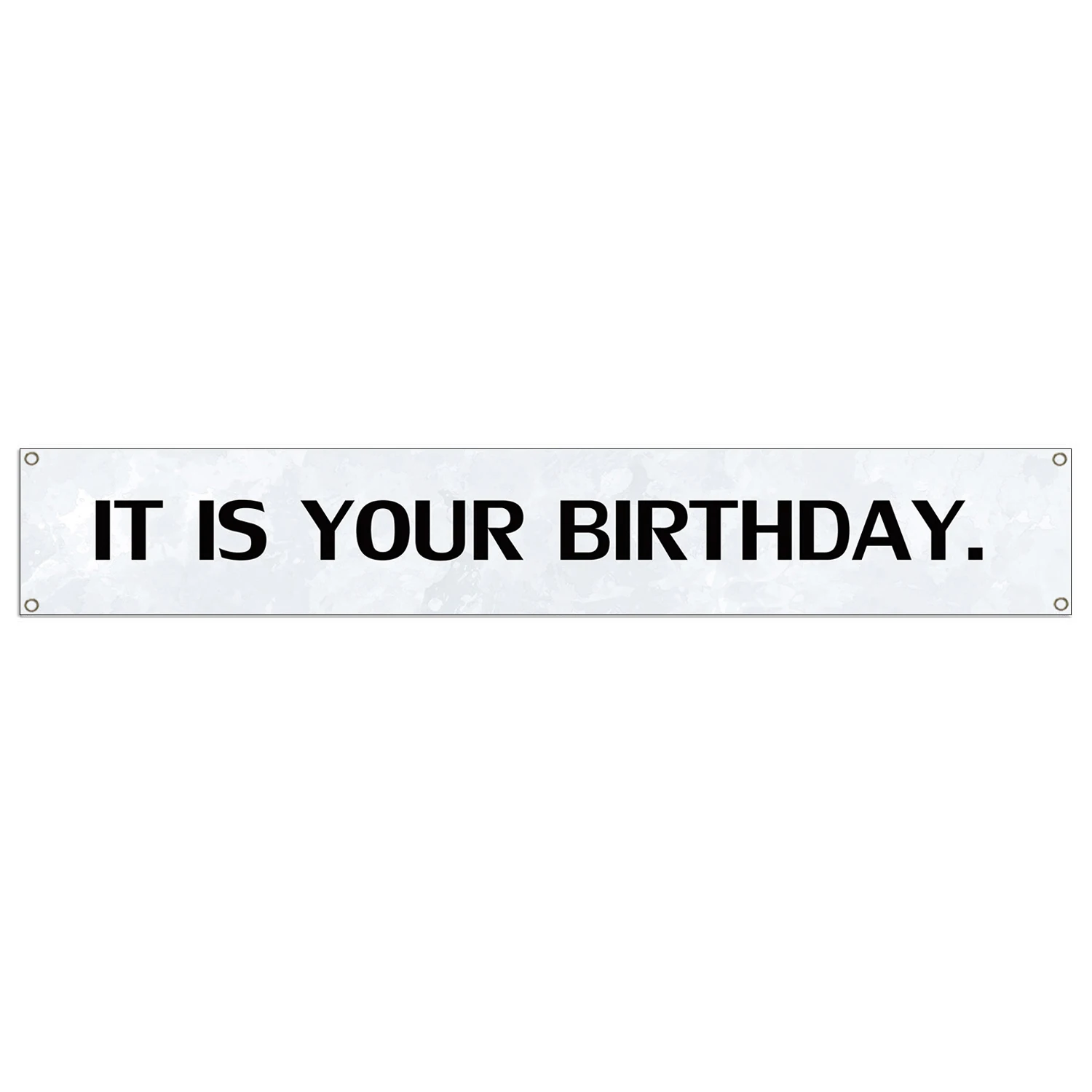 It is Your Birthday Banner The Office Party Banner Sign with Metal Hanging Rings Home Decoration Celebrate Scroll