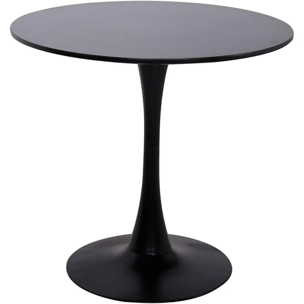 

Small Round Dining Table/Tulip Table, Mid Century Modern Circle Dining Table with Pedestal Base for 2 to 4 Person