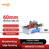 Aplicadora de bandas de borde pequeña, aplicadora de borde de madera portátil, Mini máquina de sellado de bordes de melamina de PVC para carpintería de paneles de muebles