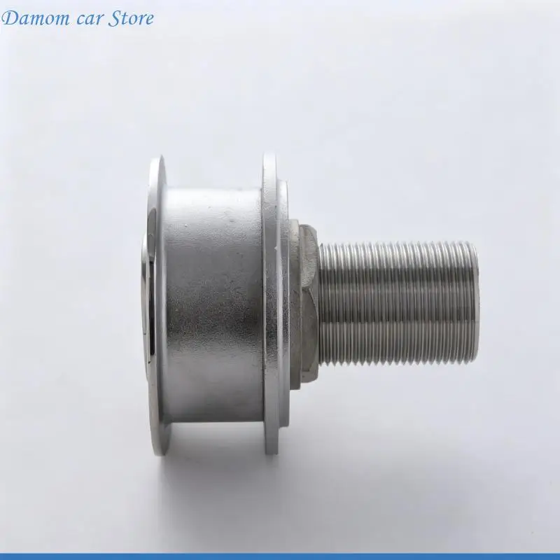 A2UC Marine Exhaust Vent Cap Boat Vent Hardware, 316 Stainless Steel Round Cover with Threaded Stem and Wide Flange