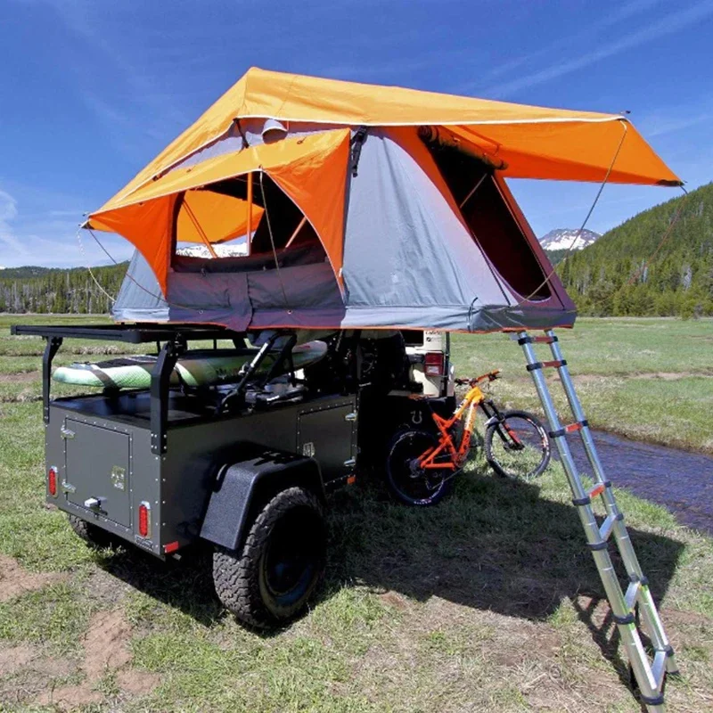 Camping hard shell roof truck style car top truck rooftop tent 4x4