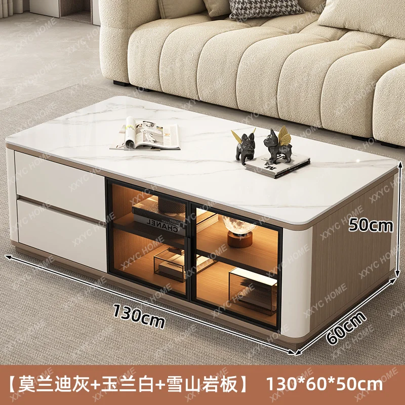 

Luxury Coffee Table Minimalist Coffee Table Service Glass Writing Couchtisch Home Furniture