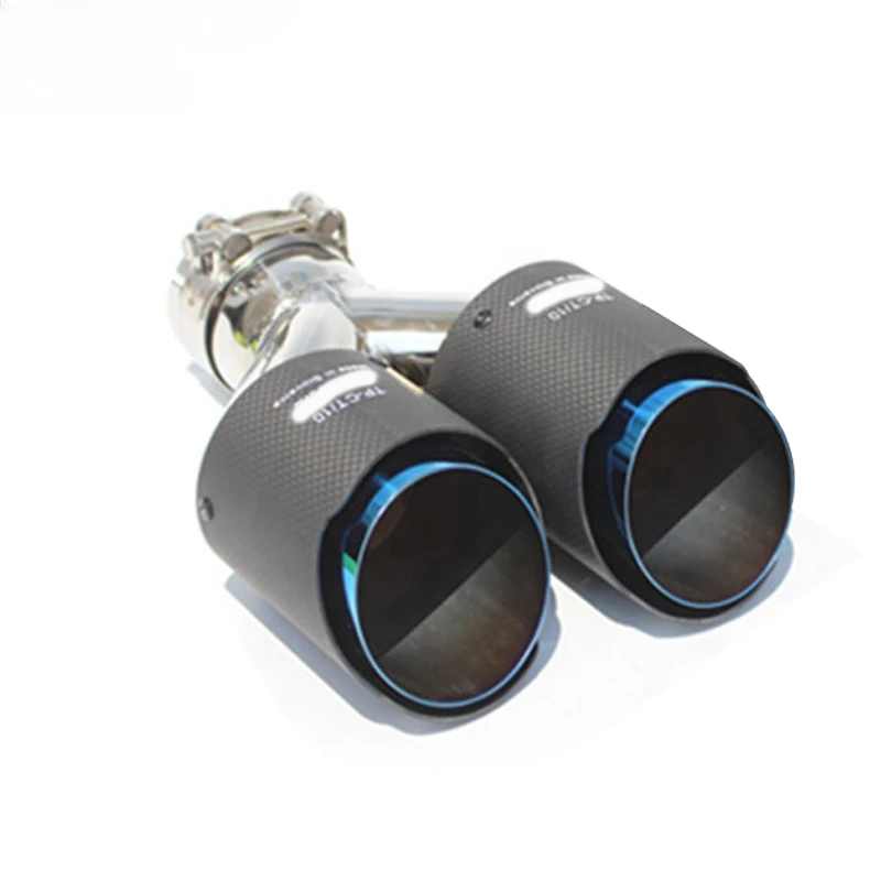 Car Universal Exterior Accessories Exhaust Tip Auto Carbon Exhaust Tip Y Type Exhaust Pipes