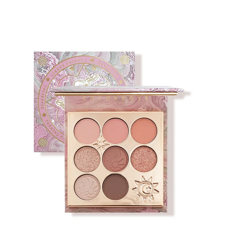 لوحة ظلال عيون جديدة مكونة من 8 ألوان من Colorrose، تدوم طويلاً، سهلة التلوين، لؤلؤة غير لامعة، أحمر الخدود، لوحة مكياج لامعة لظلال العيون