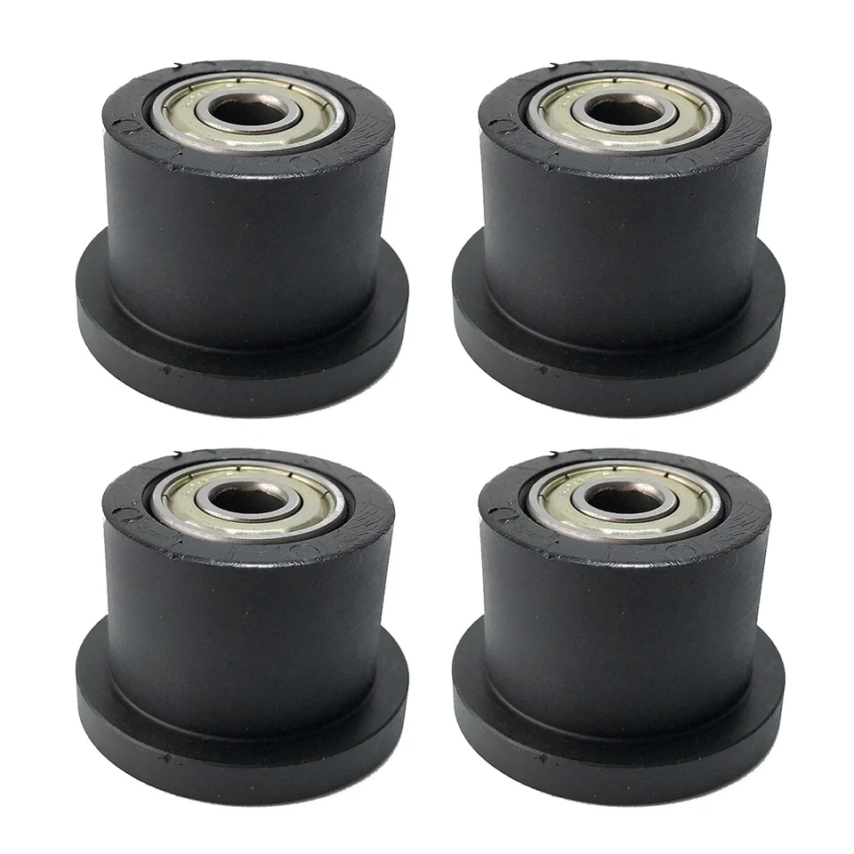 PETSTIBLE 4 Rodillos De Repuesto Para Máquina De Remo Hidráulica – Accesorios Para Equipos De Fitness Doméstico (Metal Y Plástico, 38.3 Mm Diámetro)