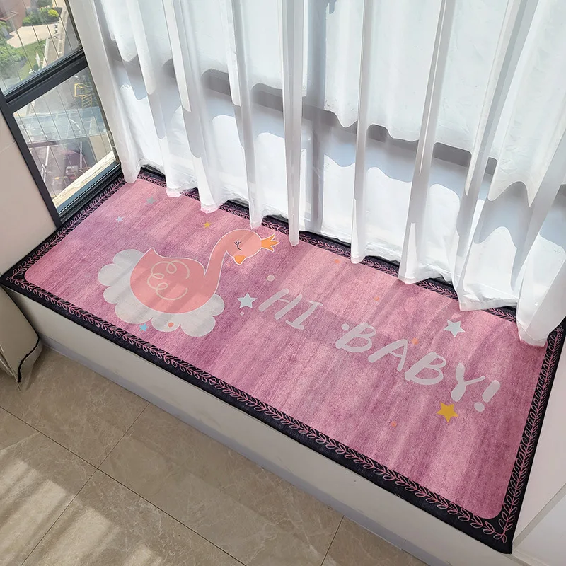 

Bay Window Bedside Sofa Carpet Cartoon Animal Area Rug Kids Play Floor Mat Anti-slip Large Carpets For Living Room Bedroom Decor