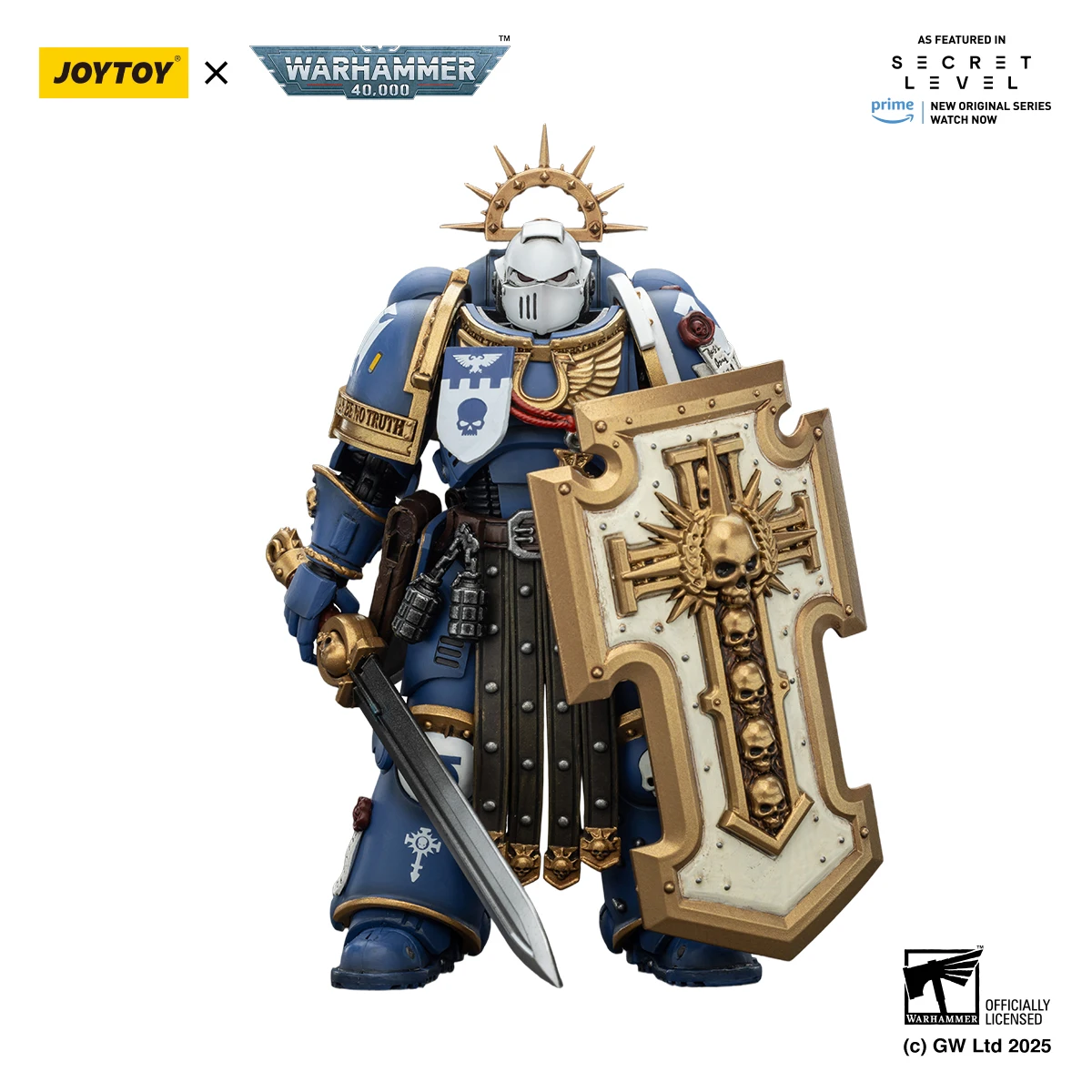 [IN STOCK]JOYTOY Warhammer 40K 1/18 Action Figures Ultramarines Titus Metaurus Levantus Torvald Anime Model Toys Gift