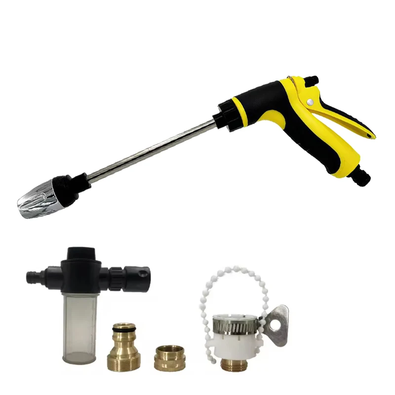 NEW High Pressure Sprinkler Water Gun Car Washers Garden Lawn Watering Hose Nozzle Foam Lance Portable Automobiles Cleaning ﻿