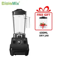 BioloMix Mini Pro 1800W High Power Smoothie Blender BPA Free 1.8L and 0.6L Dual Jar High Performance Kitchen Mixer Juicer