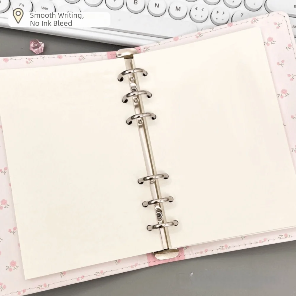 PU Leather Money Saving Binder Loose Leaf a6 Size Budget Planner Compact Durable Cash Saving Organizer Personal Finance