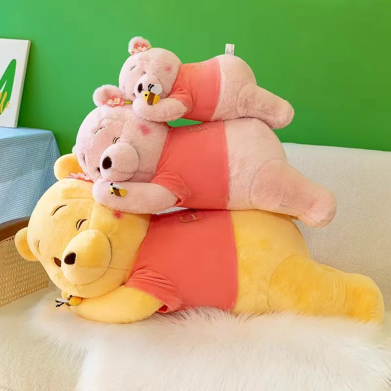 40-100CM New Disney Winnie the Pooh Bear Doll Cartoon Plush Toy Cute Anime Soft Pillow Stuffed Kawaii Children's Birthday Gift