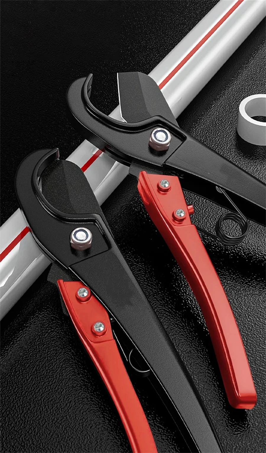 Rohrschneider Rohrschere SK5 Material Ratschenschneider Kunststoffrohr-Schneidwerkzeuge PVC/PU/PP/PE Schlauchschneider Handwerkzeug für Klempner – Detail 7