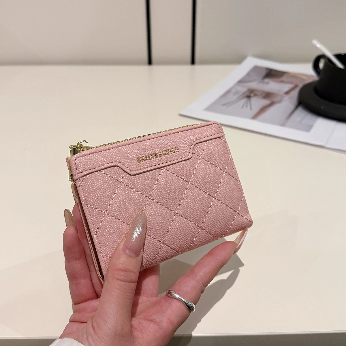 

Luxury Design Wallets for Women Multi-Function Card Holder PU Leather Female Small Card Bag Short Women's Purse