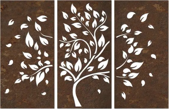 

Cut Metal Fence Privacy Screen Corten Steel Garden Screen for Decoration