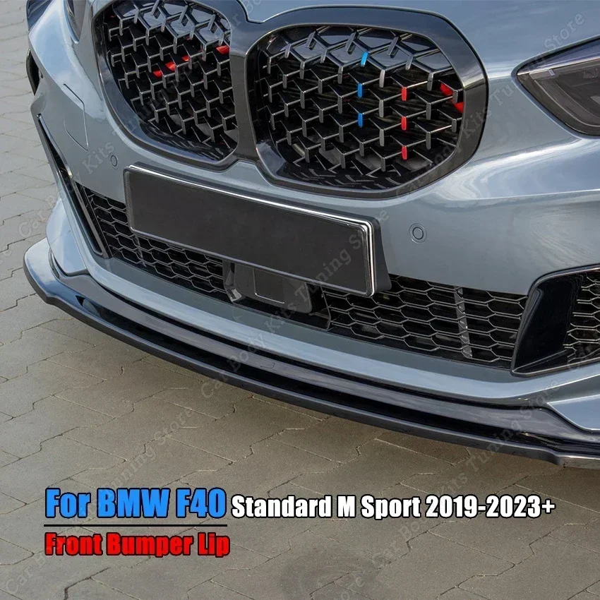 

For BMW 1 Series F40 116i 116d 118i 118d 120i 120d 128ti Front Bumper Lip Splitter Body Kit Diffuser Standard M Sport 2019-2023+