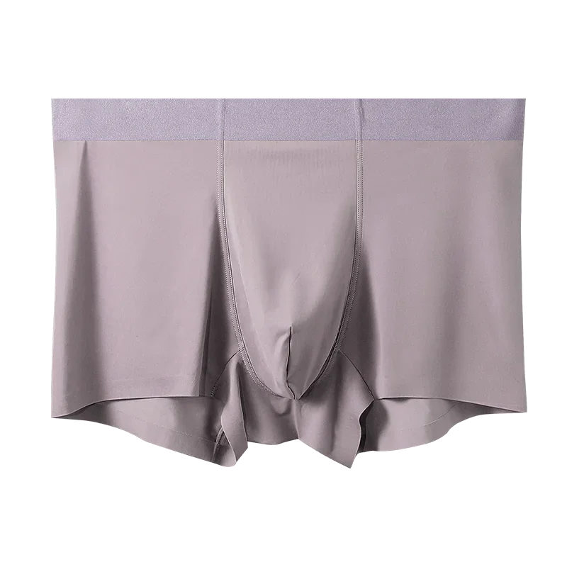 Men'sunderwearmen's ice silk seamless boxers comfortable and breathable summer thin sports four corners personalized short pants