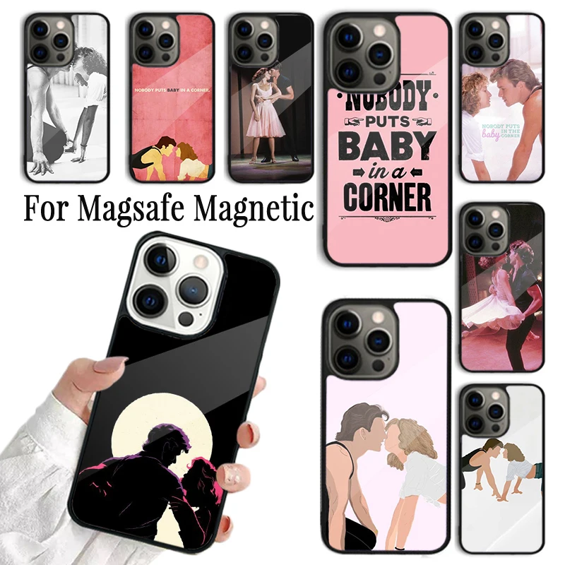 Coque Phone Case For iPhone 16 15 14 13 12 Mini 11 Pro Max Plus Magsafe Magnetic Wireless Charging Cover Dirty Dancing