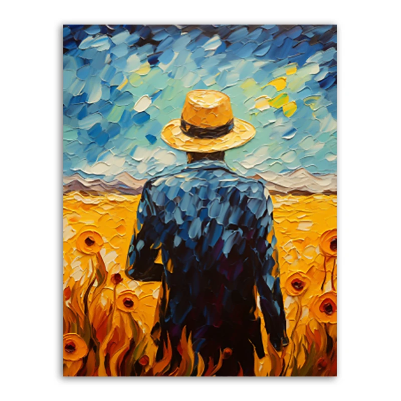 

Full Fairy Dust A Man On A Walk DIY Diamond Painting Kits Gift Picture 5D Square Diamond Embroidery Home Decor Mosaic Art