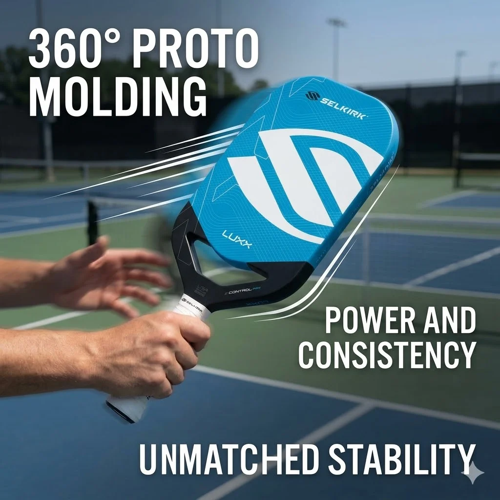 

Selkirk LUXX Pickleball Paddles X7 Honeycomb Core High Spin Control Power Carbon Fiber Large Sweet Spot for Beginner Training