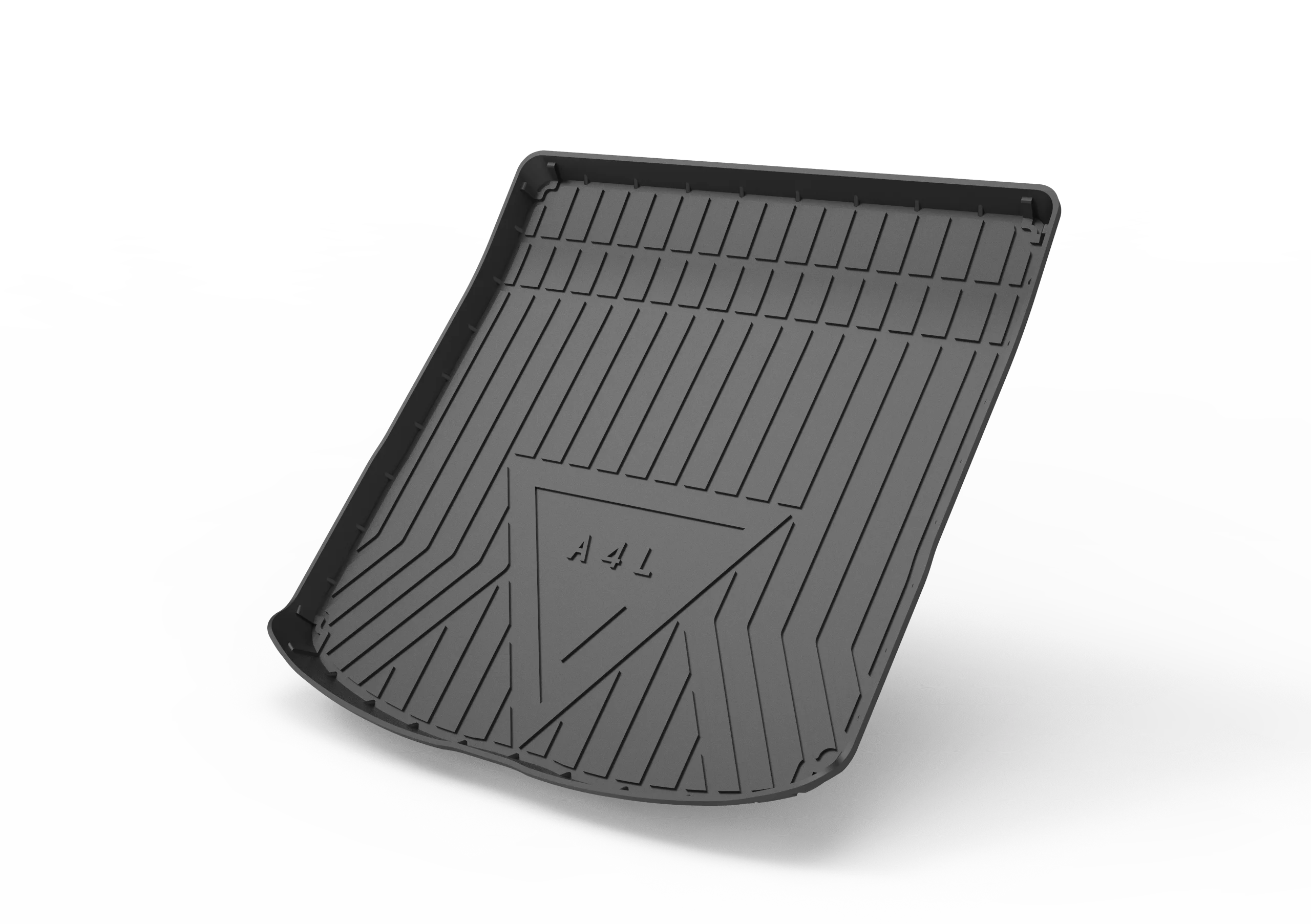 

For AUDI A4L 2009-2024 Rubber Mat For Trunk TPE Car Storage Box Pad Waterproof Rear Trunk Mat