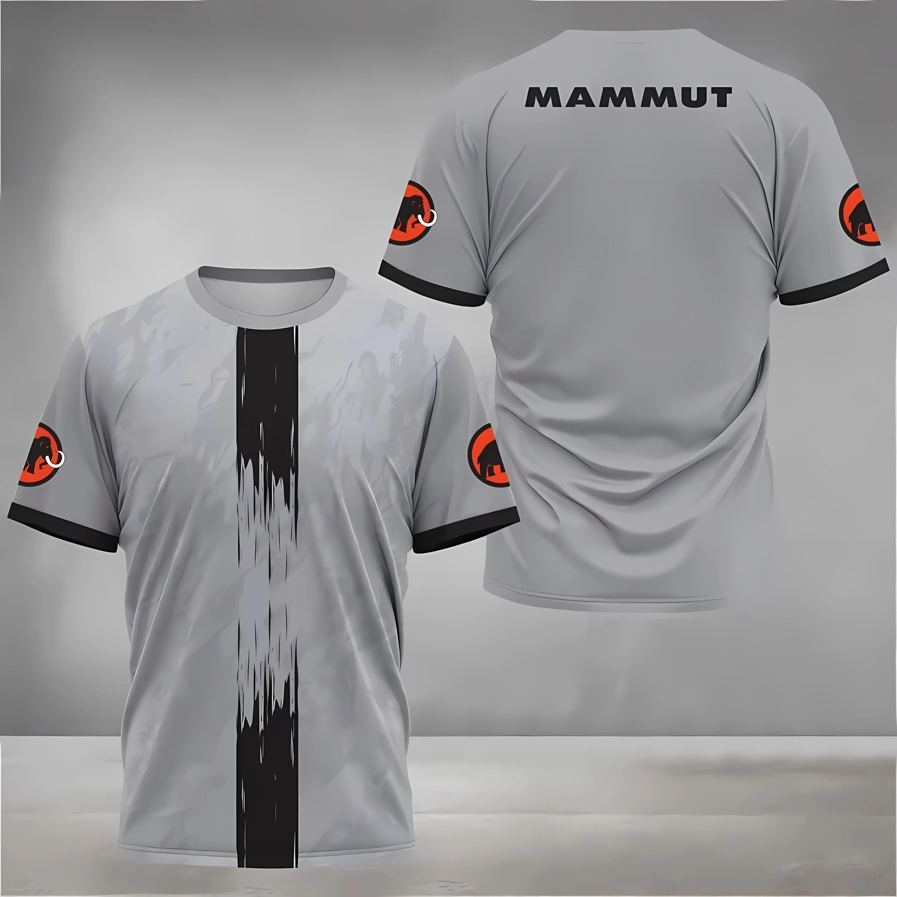 2025 Summer New Outdoor quick-drying sports casual roller skating fashionable 3D letter printed comfortable men's T-shirt view 6