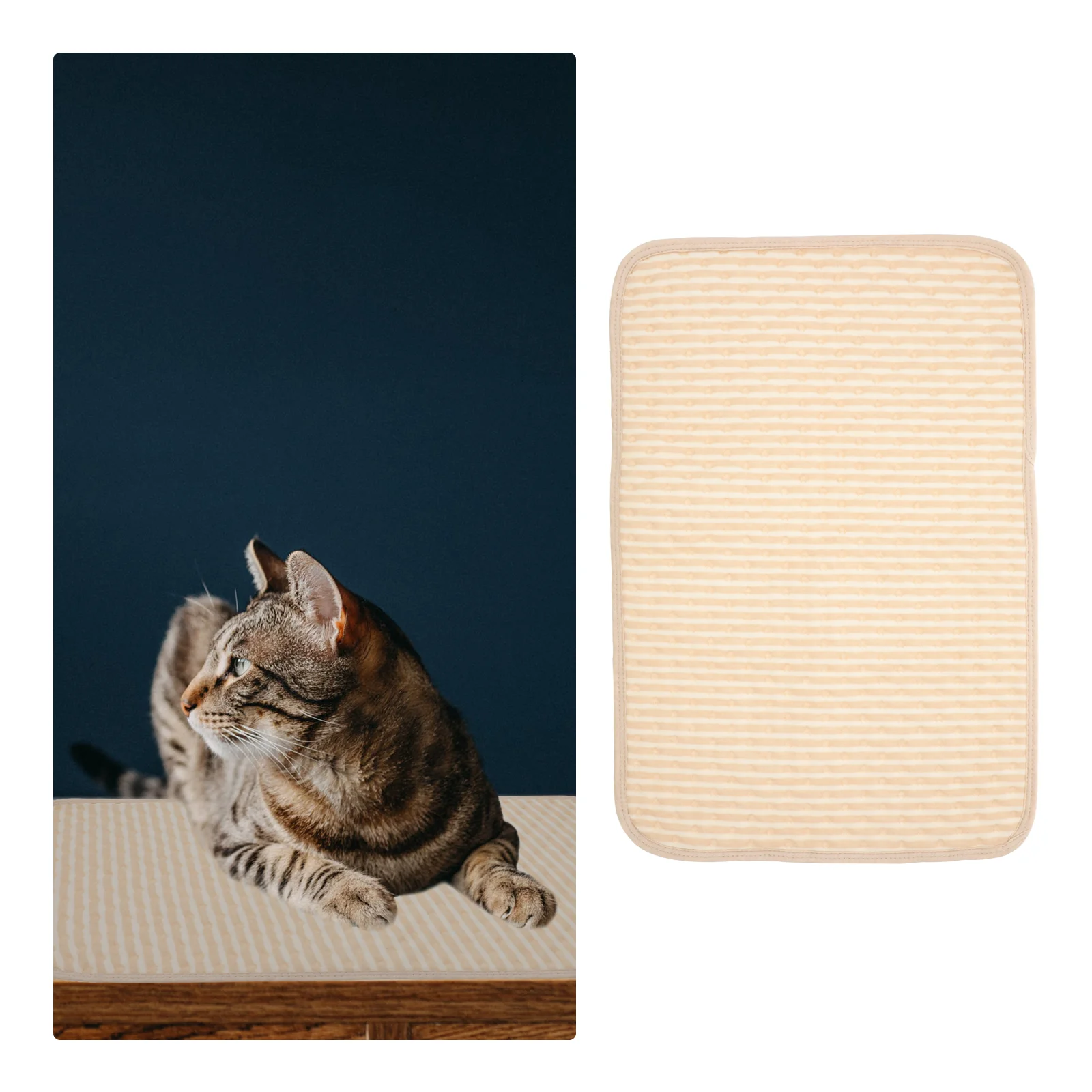 2 Pcs Pet Pee Mat Dog Foldable Changing Wetting Waterproof Mattress Large Pads Training Cotton Absorbent Breathable Baby