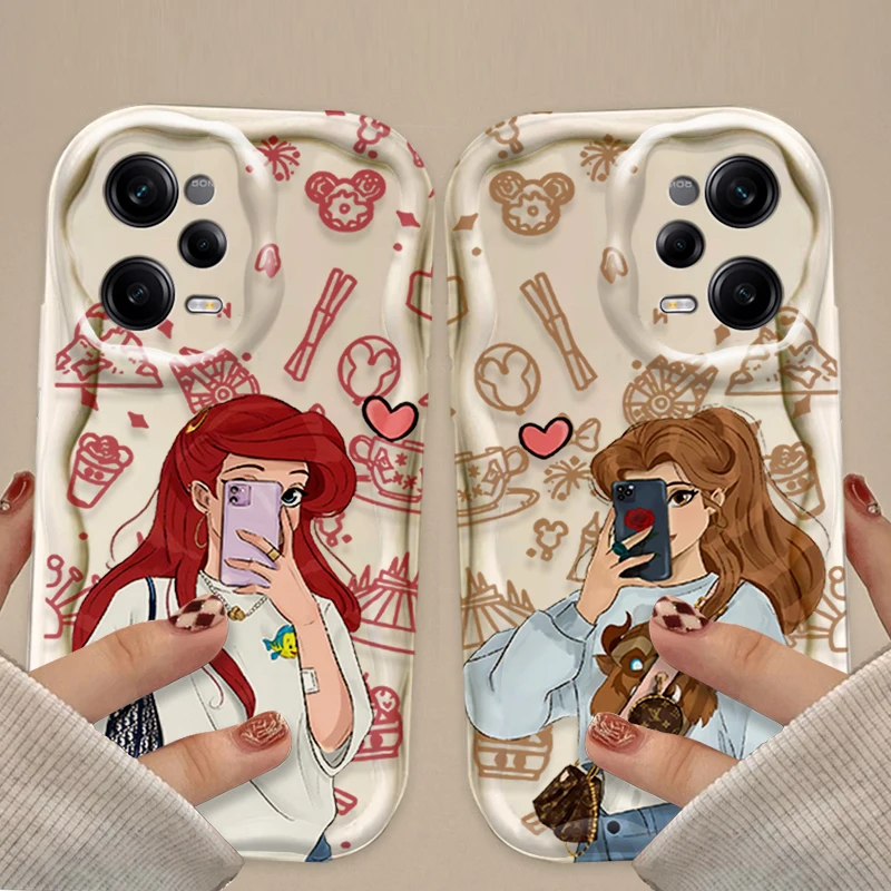 Чехол для телефона Disney Princess Girl для Xiaomi Redmi Note 14 13 12 11 10 9 Pro Plus 14S 12S 11S 10S 9S Redmi 14C 14R 13C 12 4G 5G