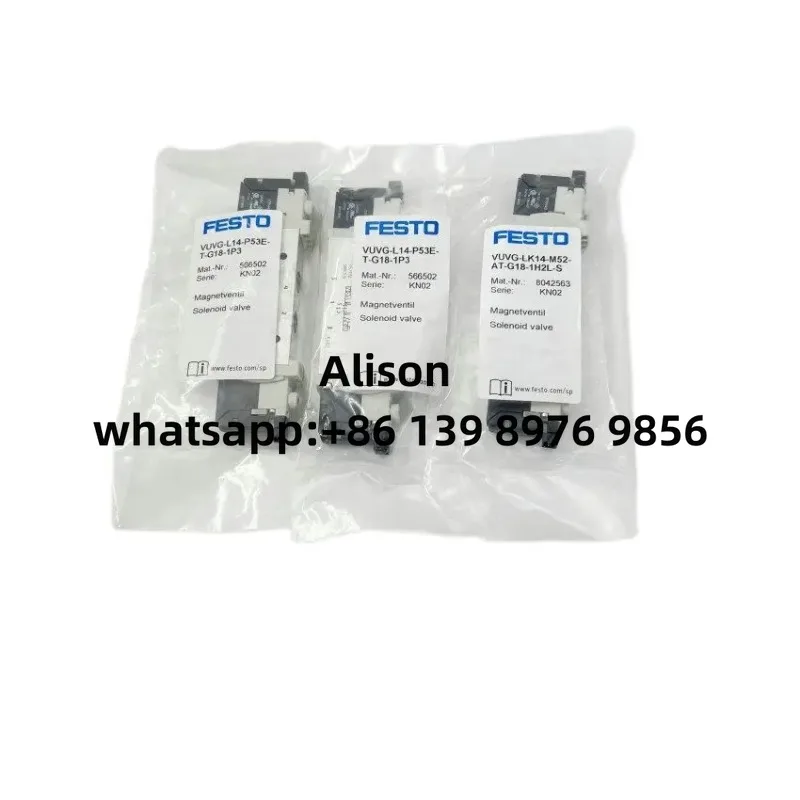 

FESTO 566501 VUVG-L14-P53C-T-G18-1P3 Solenoid valve VUVG-L14-P53C-T-G18-1H2L-W1 577320