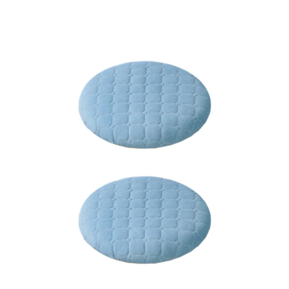2Pcs Thick Round Cushion Universal Solid Color Stool Seat Cushion Soft Material Anti-Slip Chair Cover Bar Counter