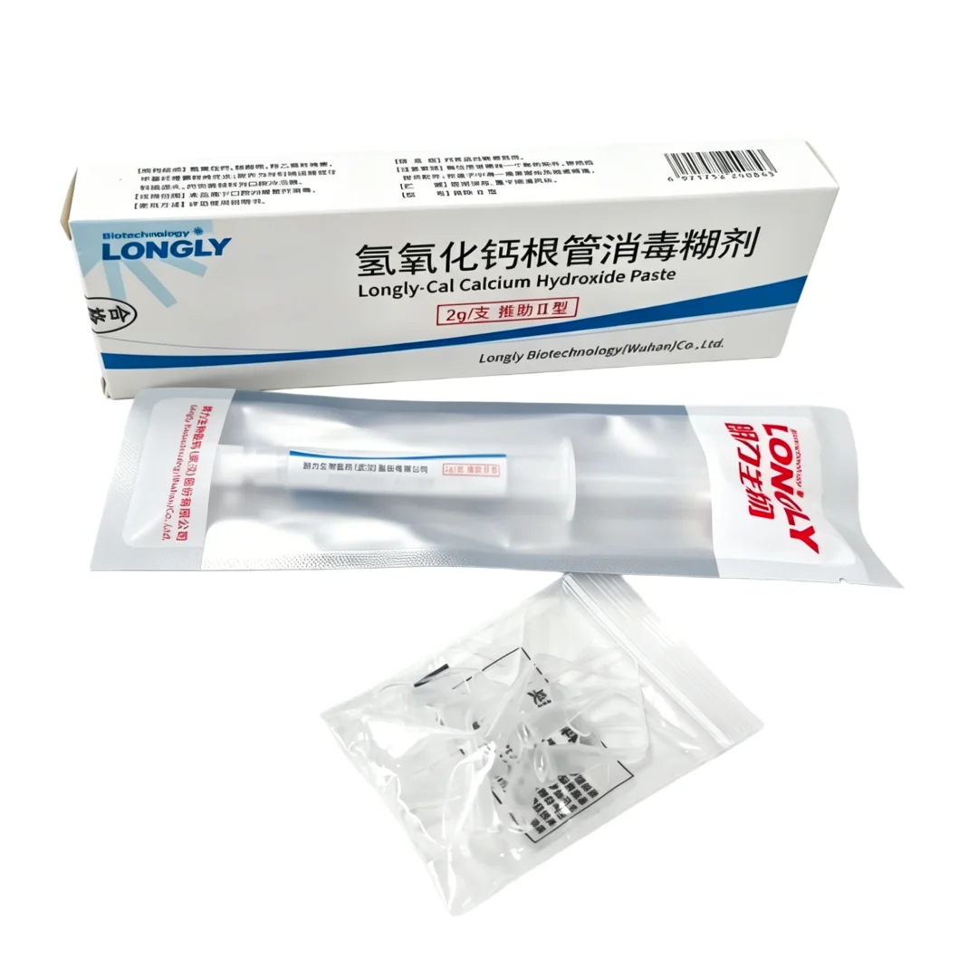 

2g Calcium Hydroxide Dental Paste Root Canal Disinfection & Temporary Sealing Material, Dentistry Consumable Injectable Type II
