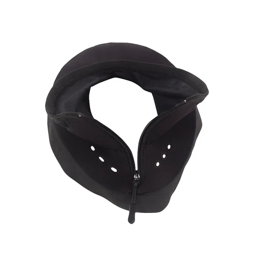 Imagen 2 del producto Babero Universal para casco de motocicleta, correa con cremallera trasera con pegamento Ultra duro, resistente al viento, a prueba de ruido, negro, aislamiento para mantener el calor, 1 ud.