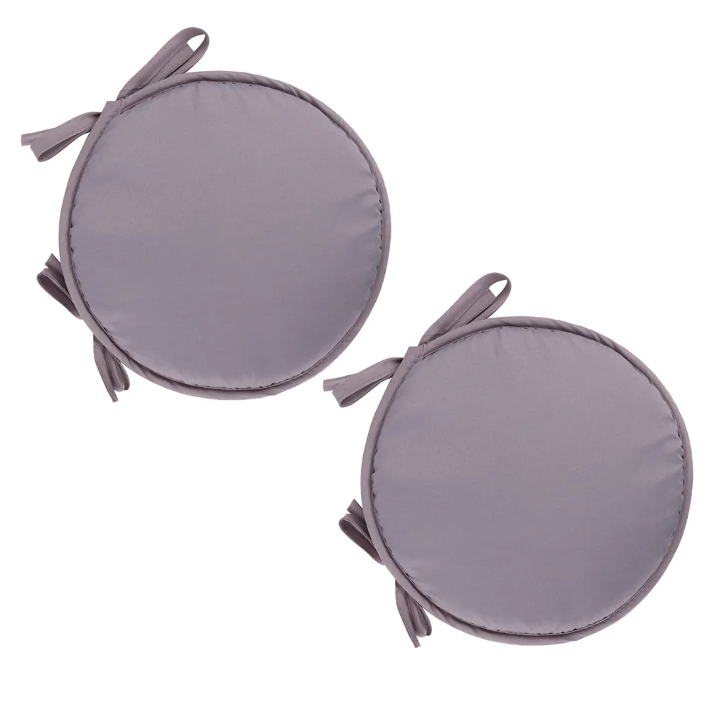 وسادة مقعد مستديرة 30 سنتيمتر رمادي فاتح سميكة الإسفنج للمنزل كرسي مكتب الطعام سيارة في الهواء الطلق البراز وسادة وسادة الجلوس الزخرفية #2