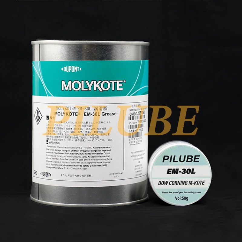 Molykote EM30L จาระบีอุณหภูมิต่ำ20g/50g ชิ้นส่วนที่มีความแม่นยำของ GIR plastik มี30L