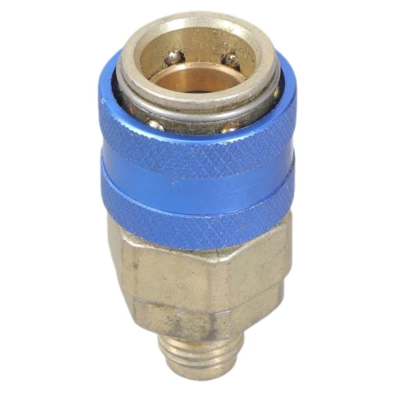 R134a Adjustable Quick Coupler Adapter High/Low Pressure Side for Automotive System Evacuation and Recharging