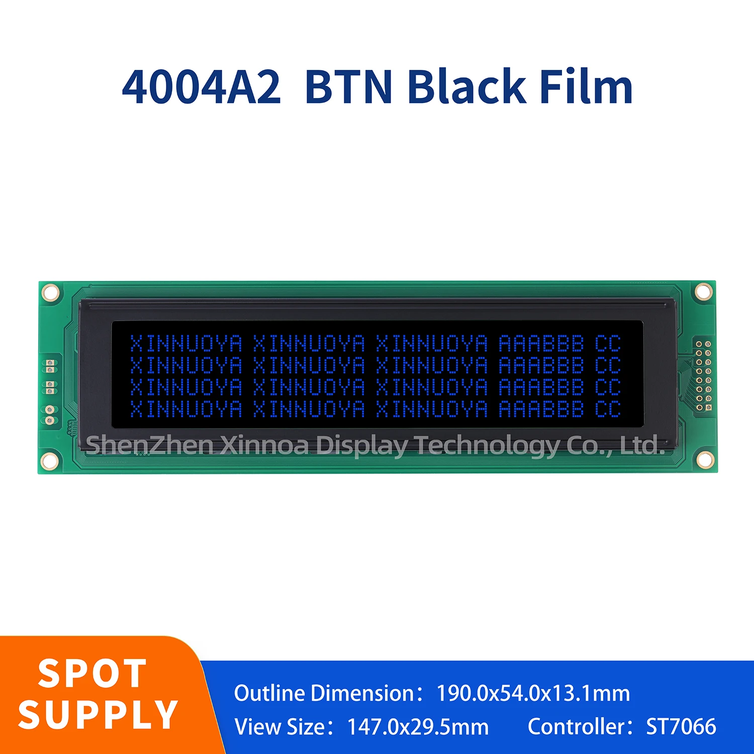 סרט שחור btn כחול גופן 40 x4 4004 4004a2 lcm מסך lcd עם תאורה אחורית בצבע כחול lc780d בקר מובנה splc780d