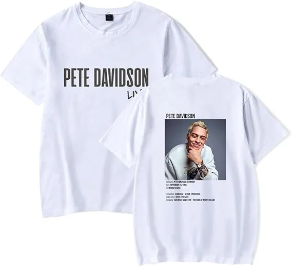 تي شيرت بيت ديفيدسون لايف ميرش للرجال والنساء كاجوال ملابس الشارع الشهير بأكمام قصيرة